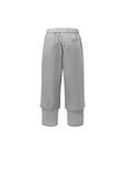 SHEER LAYERED PANTS - GREY