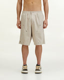 AMC SUEDE SHORTS - BIEGE