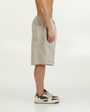 AMC SUEDE SHORTS - BIEGE