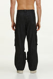 AMC CARGO PANTS - BLACK DENIM