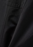 BELTED TUCK BANDING PANTS - BLACK