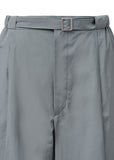 BELTED TUCK BANDING PANTS - GREY