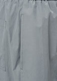 BELTED TUCK BANDING PANTS - GREY