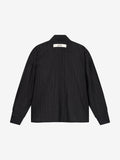 OLIVE CROCHET SHIRT - BLACK