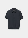 COMPACT SANDY POLO KNIT - DARK GRAYISH GREEN
