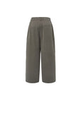 CUPRO TWO TUCK PANTS - BROWN