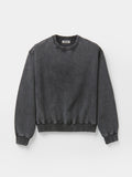 GARMENT DYING SWEATSHIRT - WASHED CHARCOAL