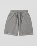 Vintage wash sweat shorts - grey