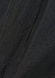 DRAWSTRING WIDE FATIGUE PANTS - BLACK
