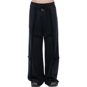 DECONSTRUCTION SWEATPANTS - BLACK WASHED
