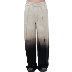 GRADIENT DECONSTRUCTION SWEATPANTS - WASHED BLACK