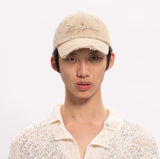Khaki Bamboo Embroidery Baseball Cap