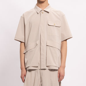 Cargo short sleeve shirt - khaki