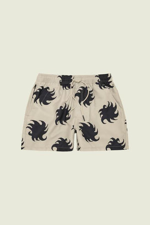 GRAVEL EMBER SWIM SHORTS - WHITE