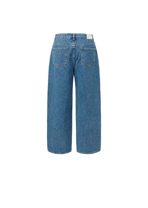MENS RECYCLE COTTON DENIM - MID BLUE