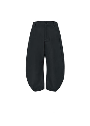 MEN'S CURVED SILHOUETTE PANTS - BLACK