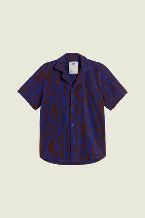 THENARDS JIGGLE CUBA TERRY SHIRT - BURGUNDY