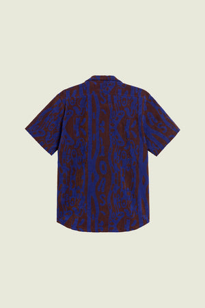 THENARDS JIGGLE CUBA TERRY SHIRT - BURGUNDY