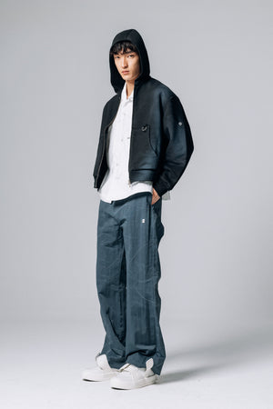 UNIFORMA ZIP HOODIE  - STONE BLACK