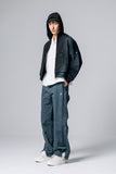 UNIFORMA ZIP HOODIE  - STONE BLACK