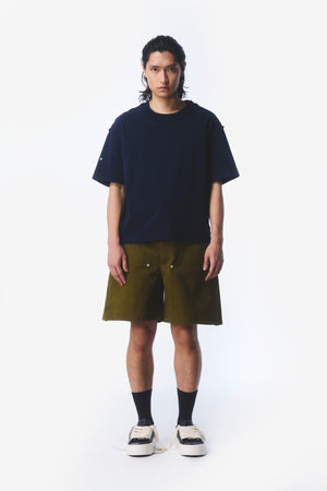 PATTERN TEE - STONE NAVY BLUE