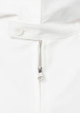 RAGLAN OVERSIZED ZIP-UP SHIRTS - WHITE