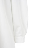 RAGLAN OVERSIZED ZIP-UP SHIRTS - WHITE