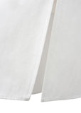 RAGLAN OVERSIZED ZIP-UP SHIRTS - WHITE