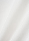 RAGLAN OVERSIZED ZIP-UP SHIRTS - WHITE