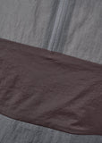 SHEER COLOR BLOCK TOP - DARK GREY