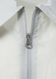 SHEER COLOR BLOCK TOP - LIGHT GREY