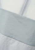 SHEER COLOR BLOCK TOP - LIGHT GREY