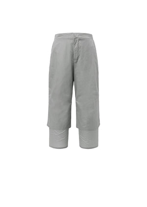 SHEER LAYERED PANTS - GREY