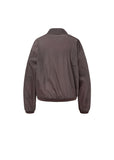 SHEER ZIP-UP SHIRTS - BURGANDY
