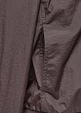 SHEER ZIP-UP SHIRTS - BURGANDY