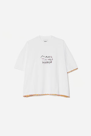 MAKE THINGS HAPPEN T-SHIRT - WHITE