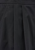 TWO TUCK WIDE SHORTS - BLACK