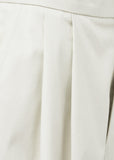 TWO TUCK WIDE SHORTS - IVORY