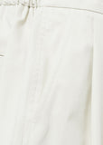 TWO TUCK WIDE SHORTS - IVORY