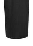 WOOL WIDE PANTS - BLACK