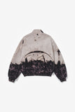 SWEAT FUNNEL JACKET  - ACID GREY