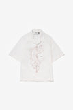 GRAPHIC CAMP CUT SHIRT - WHITE