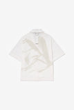 GRAPHIC CAMP CUT SHIRT - WHITE