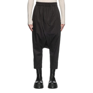 CROSS DRAPE DROP CROTCH PANTS