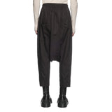 CROSS DRAPE DROP CROTCH PANTS