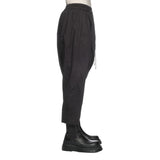 CROSS DRAPE DROP CROTCH PANTS