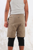 SPINE CONTRAST SAGE SHORTS